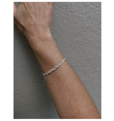 Bracelet NOE - chaînes d'argent tissées
