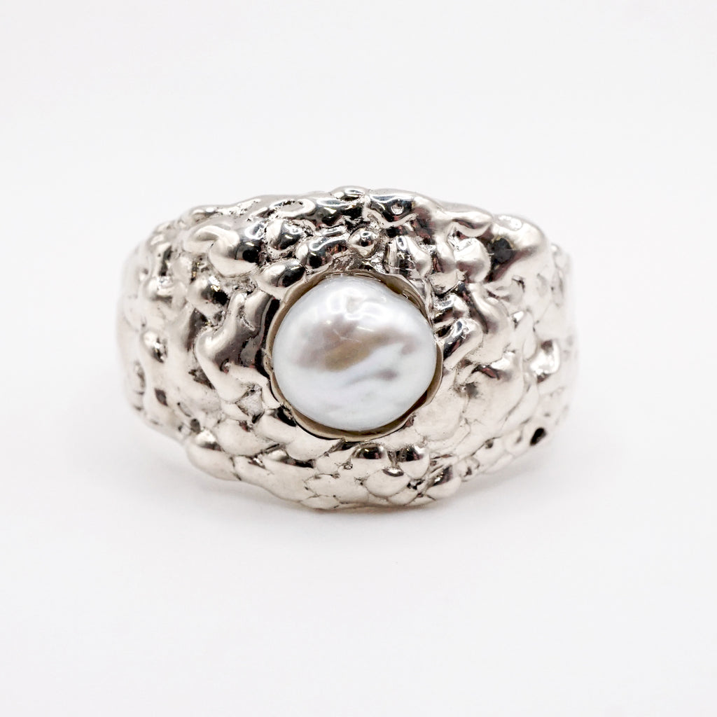 Bague LOUISE - Perle keshi et argent sterling