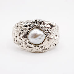 Bague LOUISE - Perle keshi et argent sterling