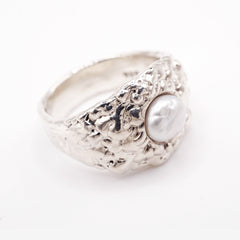 Bague LOUISE - Perle keshi et argent sterling
