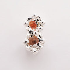 Boucle d'oreille FLORA - saphirs et argent - Pièces uniques - Série 04