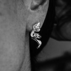 Fleur fanée - boucles d'oreilles no.2