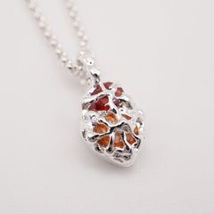 Pendentifs FRIDA - Saphirs et argent - pièces uniques