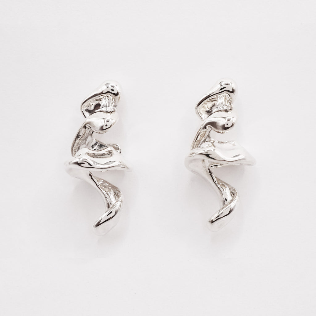 Fleur fanée - boucles d'oreilles no.2