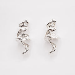 Fleur fanée - boucles d'oreilles no.2