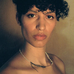 Collier IRIS - chaînes tissées - or 14k et argent