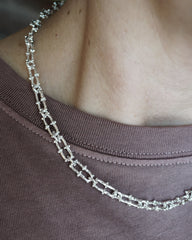 Collier en mailles CASSINI - argent