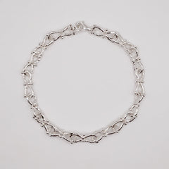 Bracelet en mailles WALLIS - argent ou plaqué or 14k