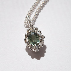 Pendentifs FRIDA - Saphirs et argent - pièces uniques