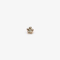 Boucles d'oreilles PETITE FLEUR no.1 - or 10k et saphir 🌼