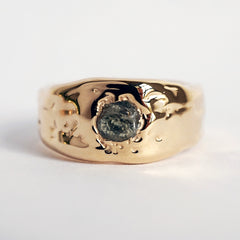 Bague GARANCE - or 14k et saphir du Montana - pièce unique 004
