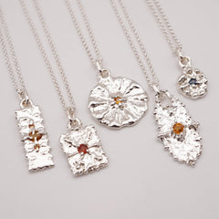 Pendentifs TALISMAN - Saphirs et argent