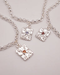 Bracelet TALISMAN - argent perles et saphir