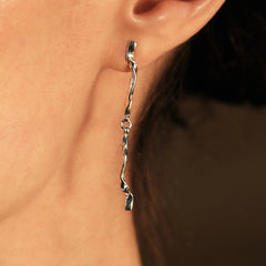 Boucles d'oreilles NORA - argent