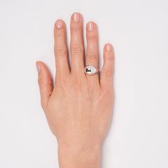 PAUZE atelier Bulle silver ring