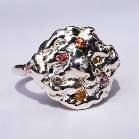 Bague HYDRA - argent et saphirs