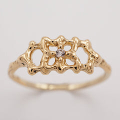 Bague ATRANI - Or 14k et saphir