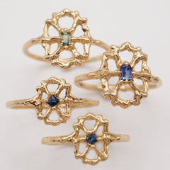 Bague CAPRI - Or 14k et saphir