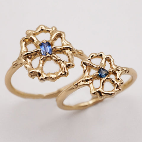 Bague CAPRI - Or 14k et saphir