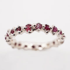 Bague LENA - rubis et argent - pièce unique
