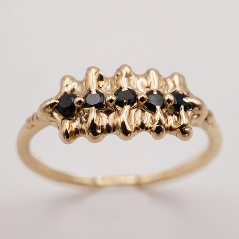 Bague PALERMO - Or 14k et saphir