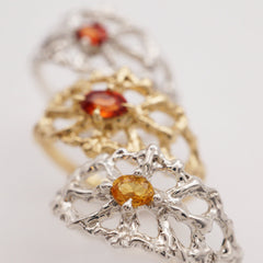Bague RAVELLO - Or 10k et saphir