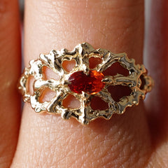 Bague RAVELLO - Or 10k et saphir