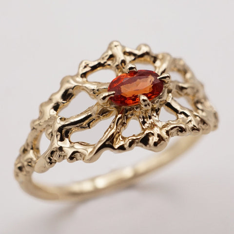 Bague RAVELLO - Or 10k et saphir