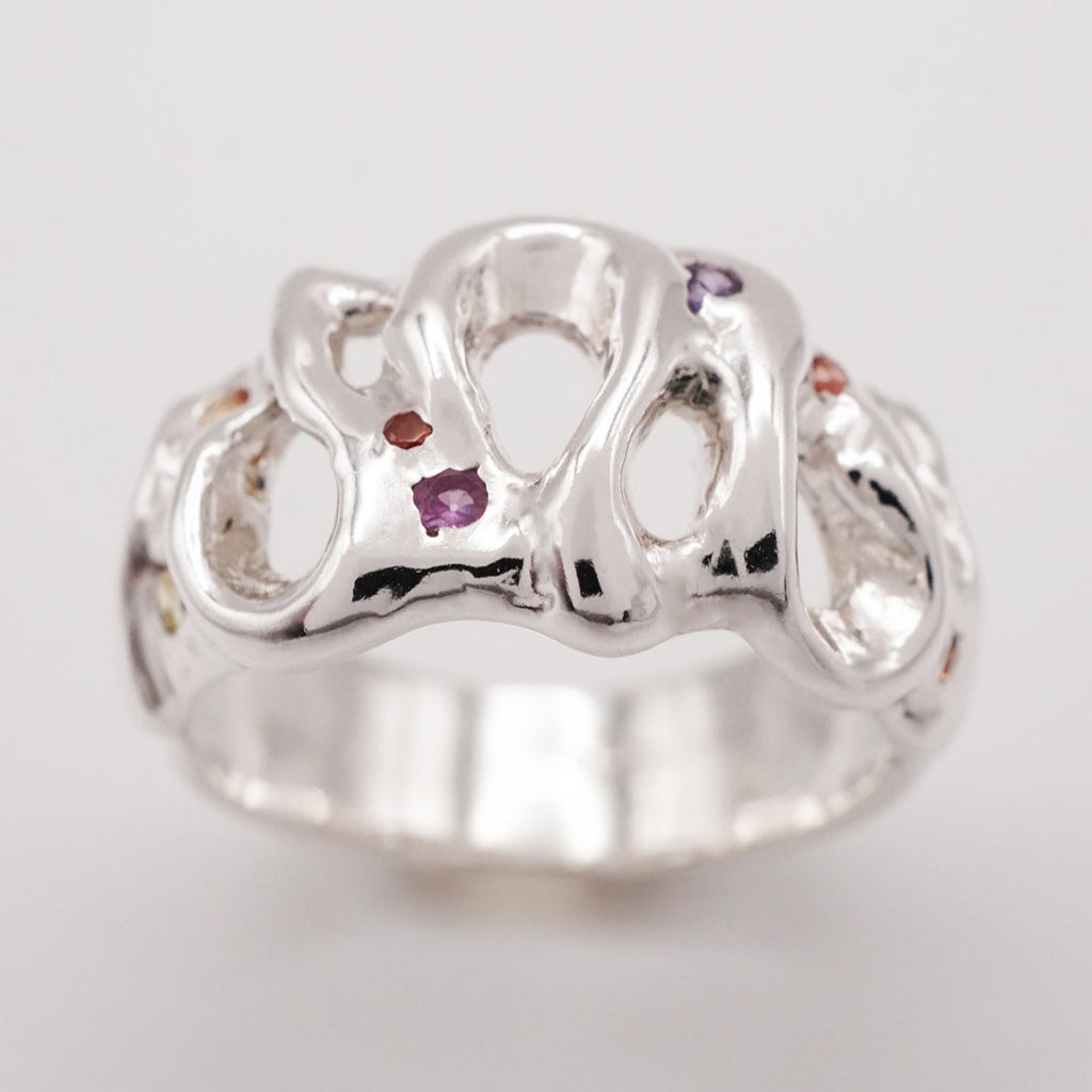 Bague ROMA en argent - avec ou sans saphirs
