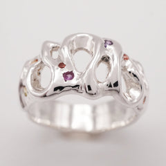 Bague ROMA en argent - avec ou sans saphirs