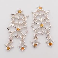Boucles d'oreilles CAPRI - saphirs naturels - grandes