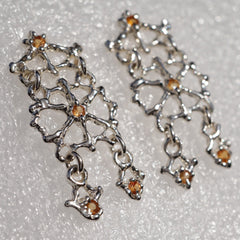 Boucles d'oreilles CAPRI - saphirs naturels - grandes