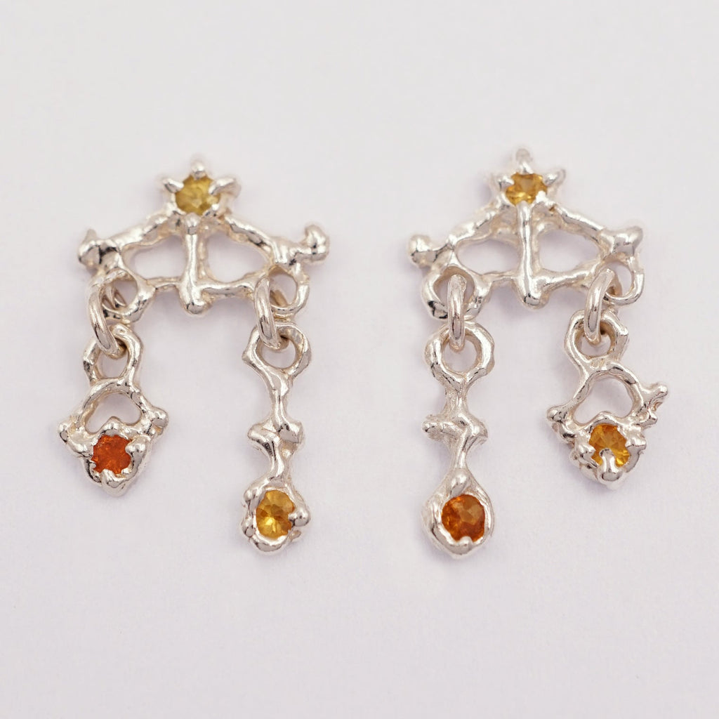 Boucles d'oreilles CAPRI - saphirs naturels - petites