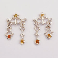 Boucles d'oreilles CAPRI - saphirs naturels - petites