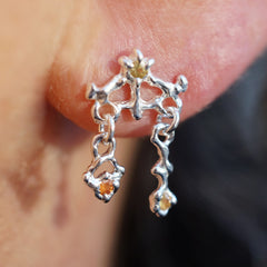 Boucles d'oreilles CAPRI - saphirs naturels - petites