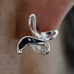 Boucles d'oreilles FLEURS FANÉES - argent