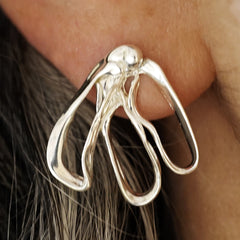 Boucles d'oreilles FLEURS FANÉES - argent