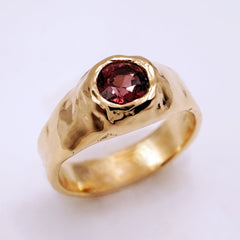 Bague GARANCE - spinelle et or 14k - pièce unique