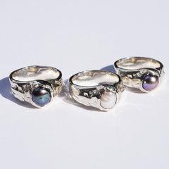 Bague ISLA - Perle keshi et argent sterling