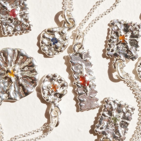 Pendentifs TALISMAN - Saphirs et argent