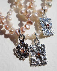 Bracelet TALISMAN - argent perles et saphir