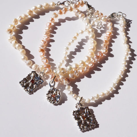 Bracelet TALISMAN - perles, saphir et saphir